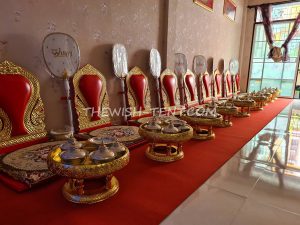 เช่าอาสนะ 9ที่นั่ง สีแดง-ทอง - Image 8