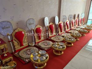 เช่าอาสนะ 9ที่นั่ง สีแดง-ทอง - Image 6