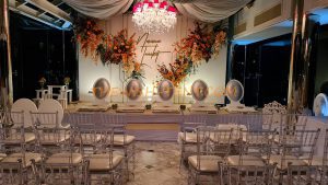 เช่าโต๊ะหมู่บูชา เช่าอาสนะสีขาวเงิน เช่าอาสนะ เช่าเวที