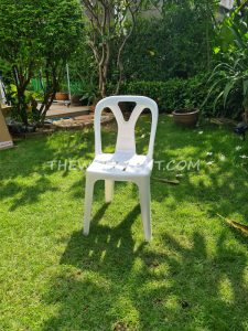 เช่าเก้าอี้พลาสติก-สีขาว