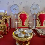 เช่าอาสนะ 9ที่นั่ง สีแดง-ทอง