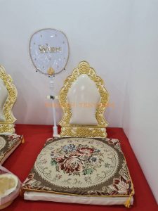 เช่าอาสนะ 9ที่นั่ง สีครีม-ทอง - Image 2