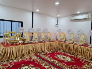 เช่าเวทีสงฆ์+โต๊ะหมู+อาสนะสีครีมทอง - Image 4