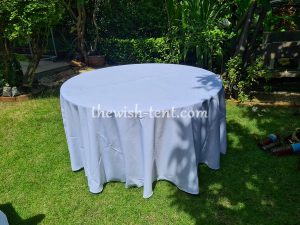 เช่าโต๊ะ-โต๊ะจีน1.50ม.คลุมผ้าขาว - Image 3