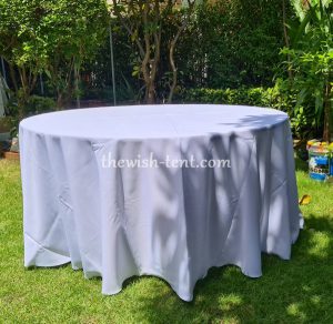 เช่าโต๊ะ-โต๊ะจีน1.50ม.คลุมผ้าขาว - Image 2