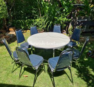 เช่าโต๊ะจีน+เก้าอี้บุนวมไม่คลุมผ้า