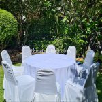 เช่าโต๊ะ-โต๊ะจีน1.2ม.เก้าอี้บุนวมคลุมผ้า - Image 5