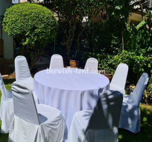 เช่าโต๊ะ-โต๊ะจีน1.2ม.เก้าอี้บุนวมคลุมผ้า - Image 4