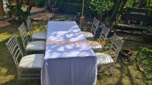 เช่าโต๊ะเหลี่ยม+เก้าอี้ชิวารีคริสตัล - Image 5