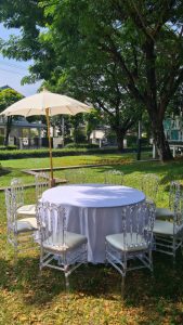 เช่าชุดโต๊ะจีน+เก้าอี้คริสตัล (เจ้าหญิง)