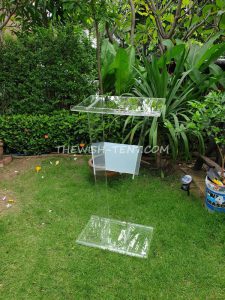 เช่าโพเดียม ไม้สีขาว - Image 3