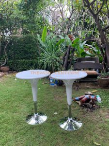 เช่าโต๊ะบาร์ไฟเบอร์-สีขาว - Image 3