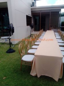 เช่าชุดโต๊ะเหลี่ยม เช่าเก้าอี้ชิวารี เช่าเก้าอี้ชิวารีโรสโกลด์ - Image 5