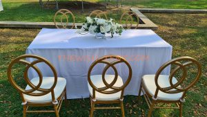 เช่าก้าอี้ชิวารี โรสโกลด์ พนักลม