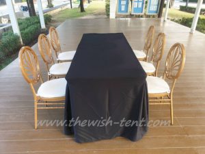 เช่าเก้าอี้ชิวารี-ควีนส์ เช่าโต๊ะเหลี่ยมสีดำ - Image 6