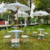 เช่าชุดปิดการขาย เก้าอี้ชิวารีคริสตัลไม้ไผ่